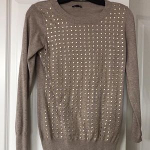 Beige and gold sweater